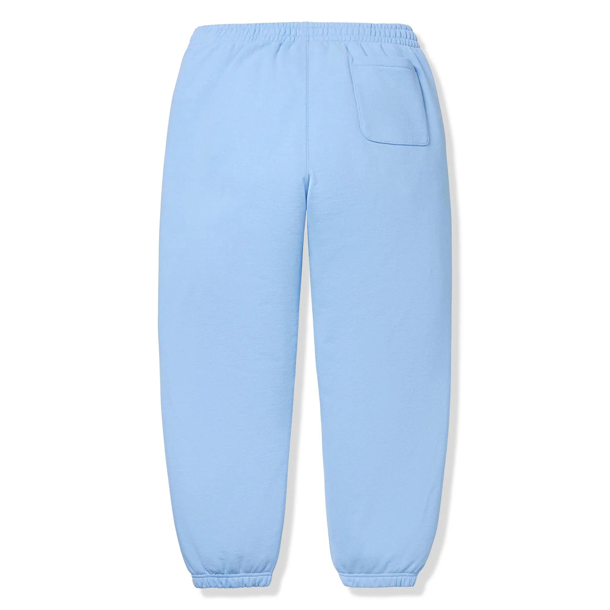 Back Bottom View of Supreme Satin Applique Light Blue Hoodie & Sweatpants FW24SW37 LIGHT BLUE | FW24P48 LIGHT BLUE